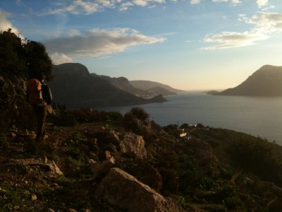 Kalymnos avec la petite île de Korenthos devant