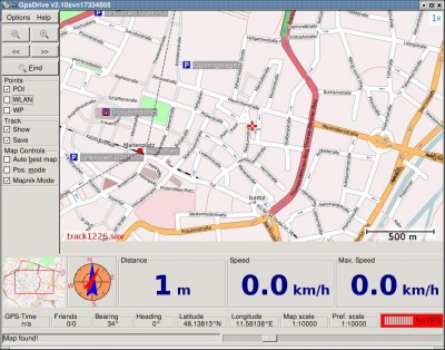 screenshot GPSDrive