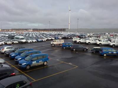 Bremach sur le départ au port de Zeebrugge 15 janvier 2016