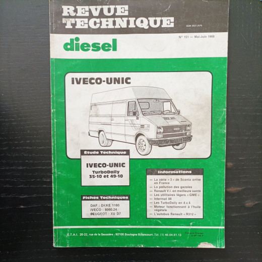 Revue Technique ETAI Iveco Daily et Turbo Daily &lt;1989